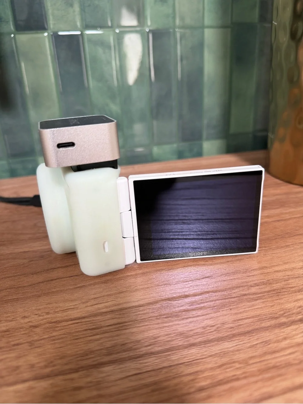 Sony ZV-1 Digital Camera with flash attachment